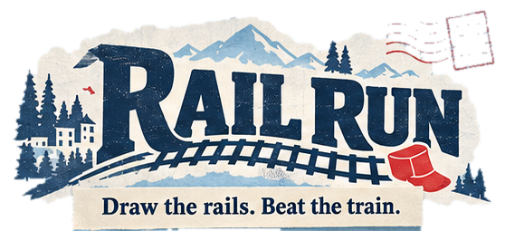 Rail Run. Draw the rails. Beat the train.
